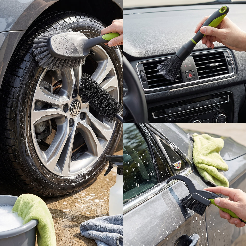 4-Piece Bicycle Cleaning Brush Set