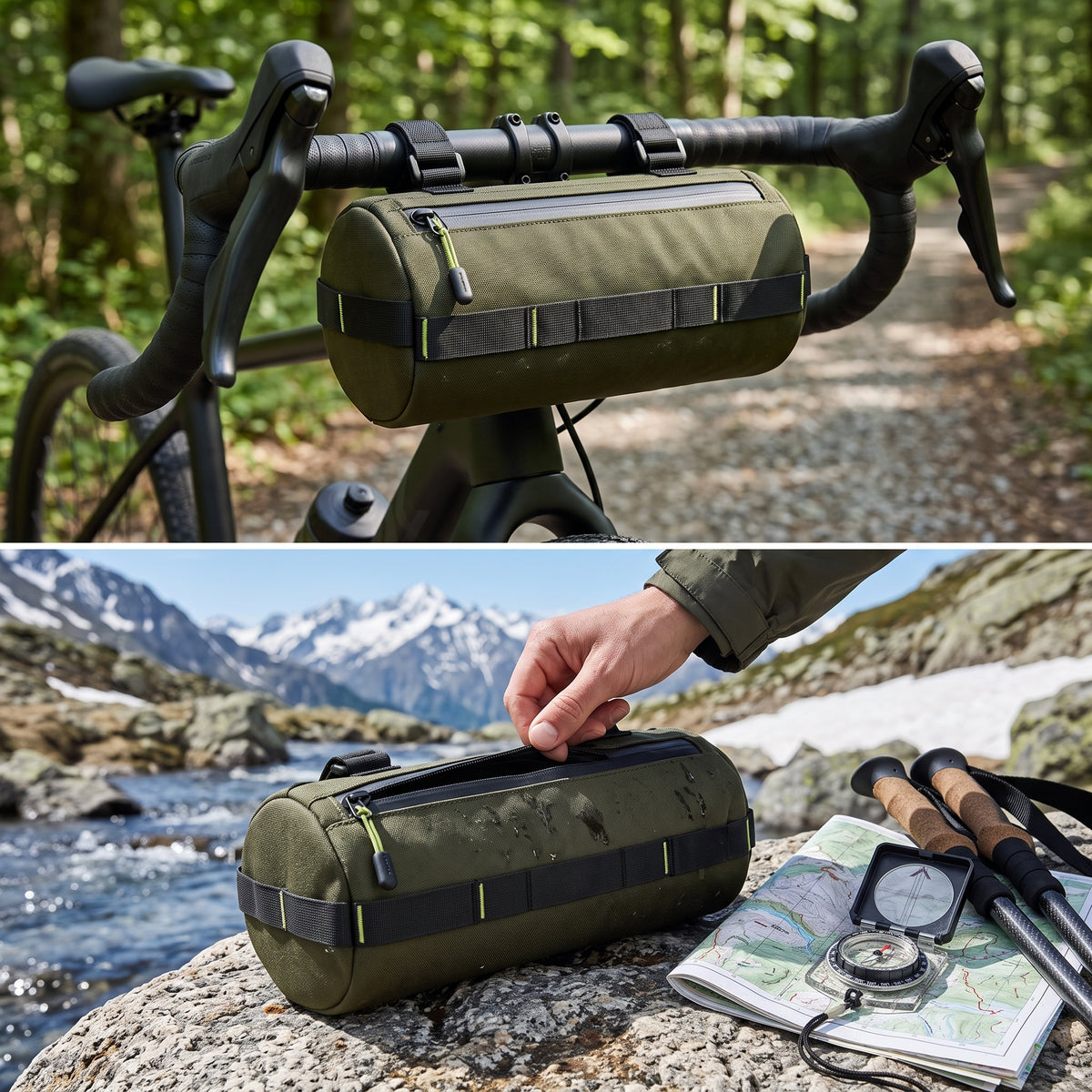 Cylindrical Handlebar Bag