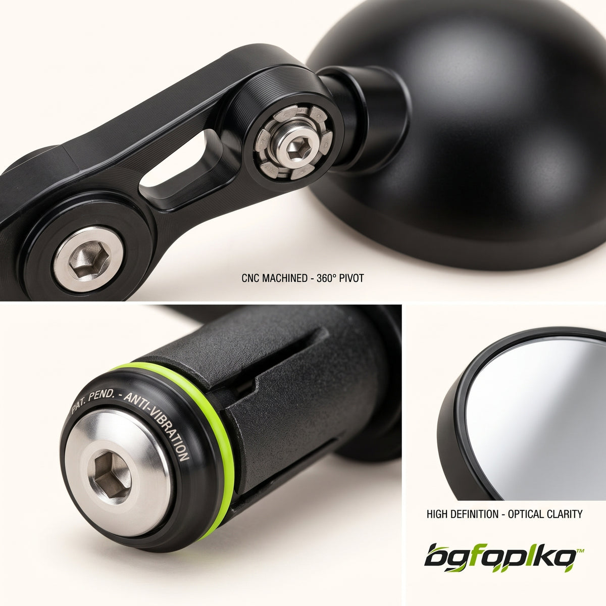 Adjustable Bar-End Bike Mirrors