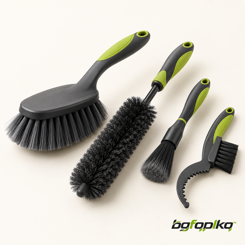 4-Piece Bicycle Cleaning Brush Set